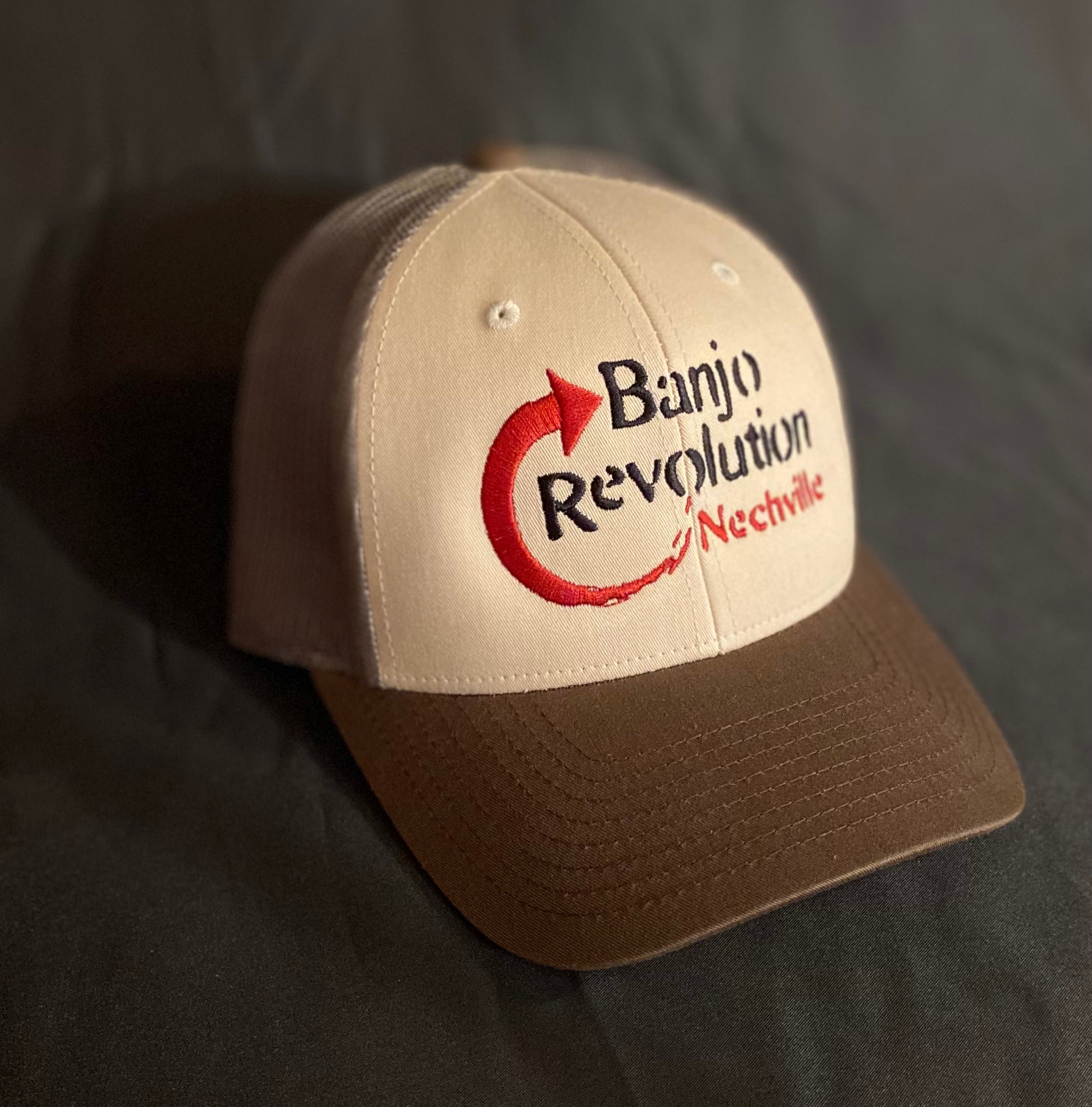 Banjo Rev Fitted Cap Tan curved Bill