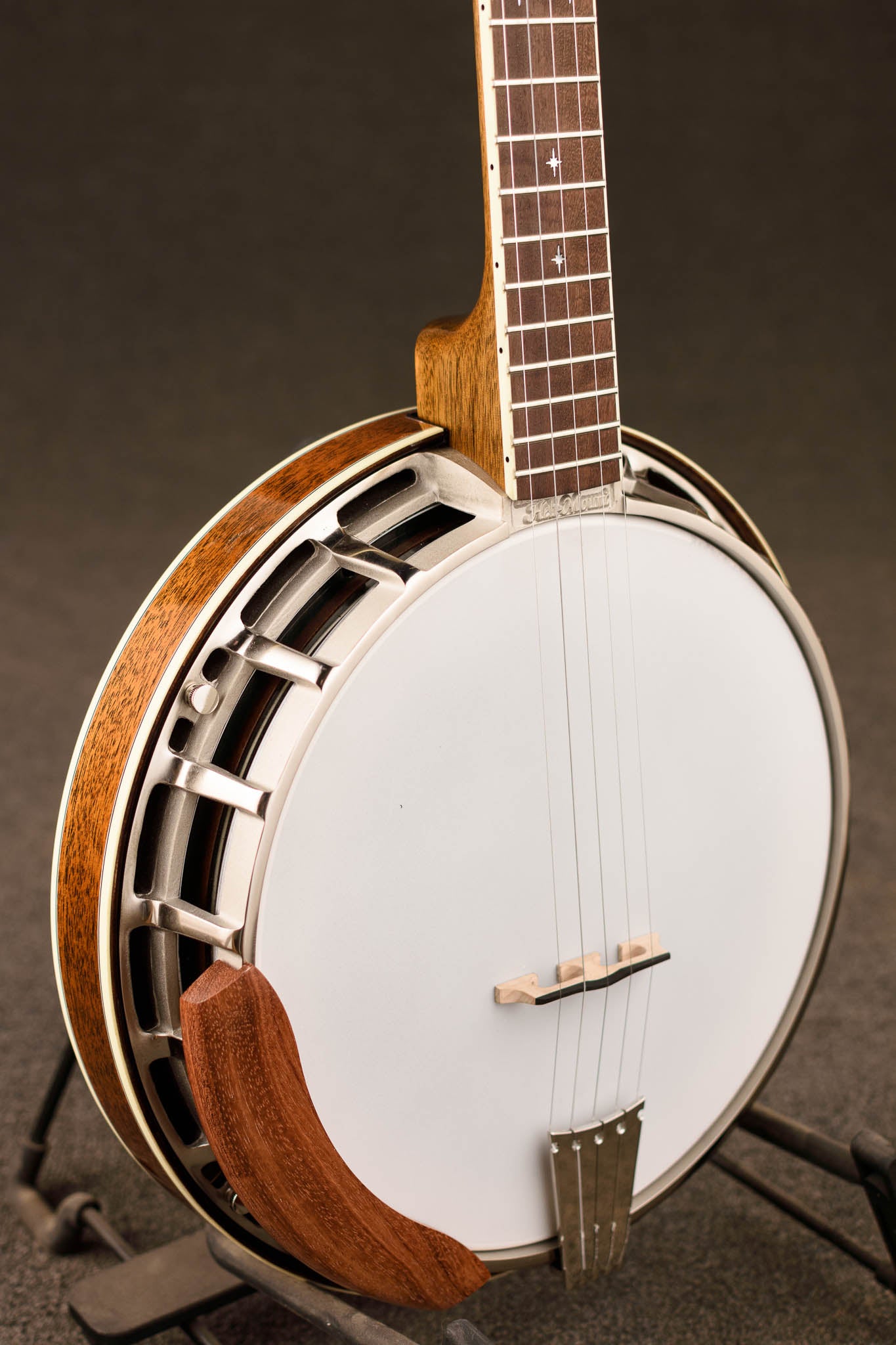 Nechville Mahogany Saturn Banjo w/ Corona Frame + Bronze Tone Ring