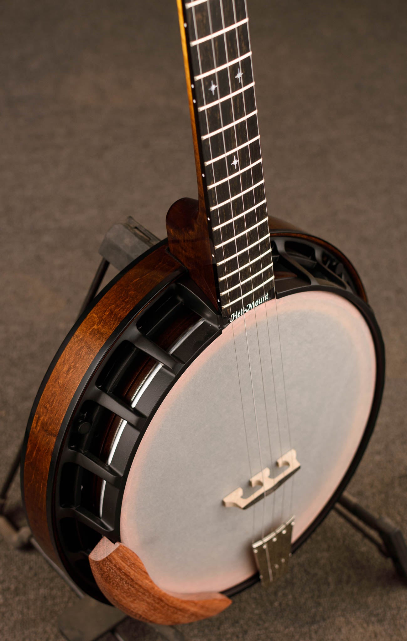 Nechville Custom Saturn Banjo with Honey Amber Finish