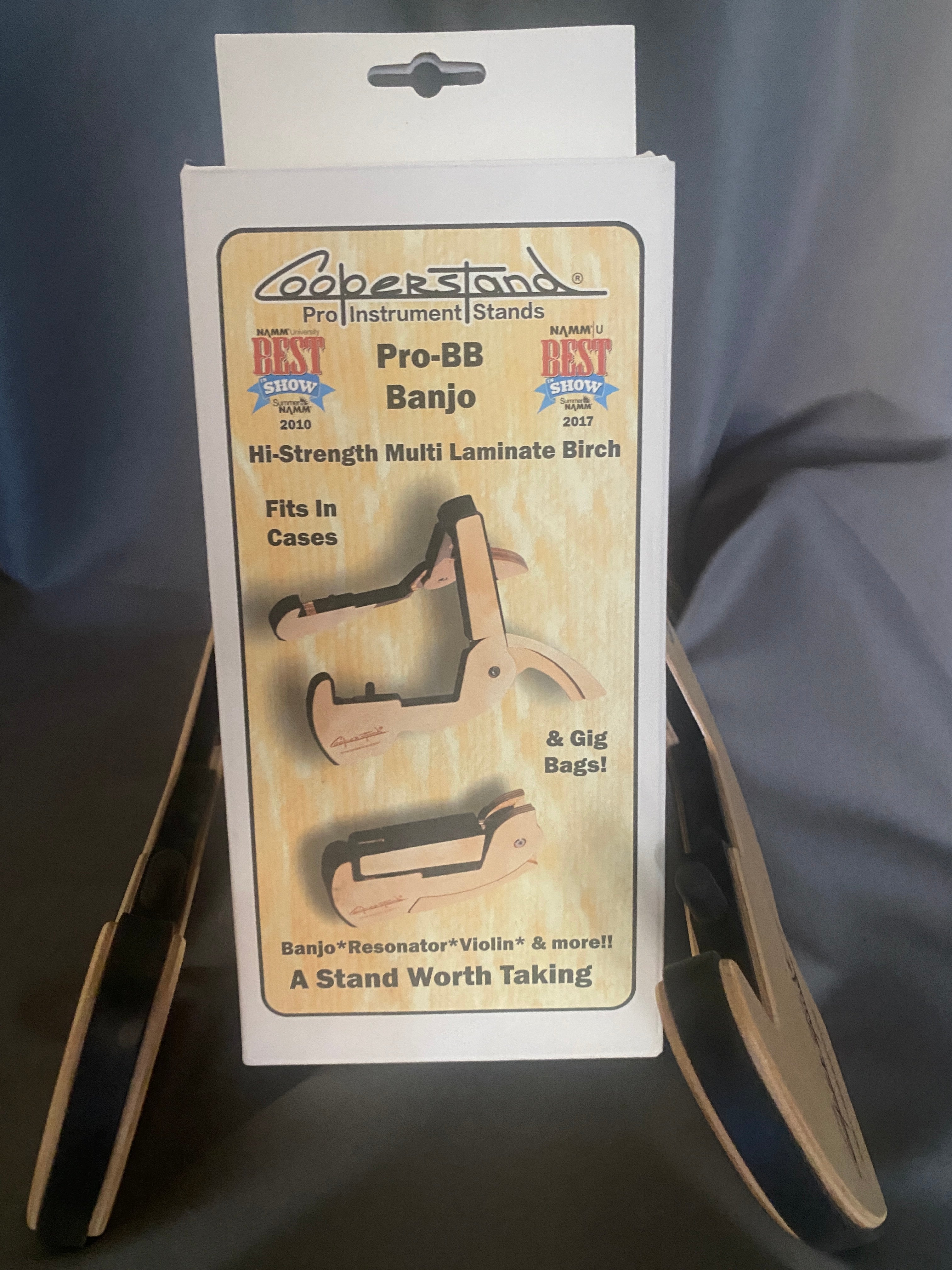 Cooperstand Pro-BB Banjo Stand.