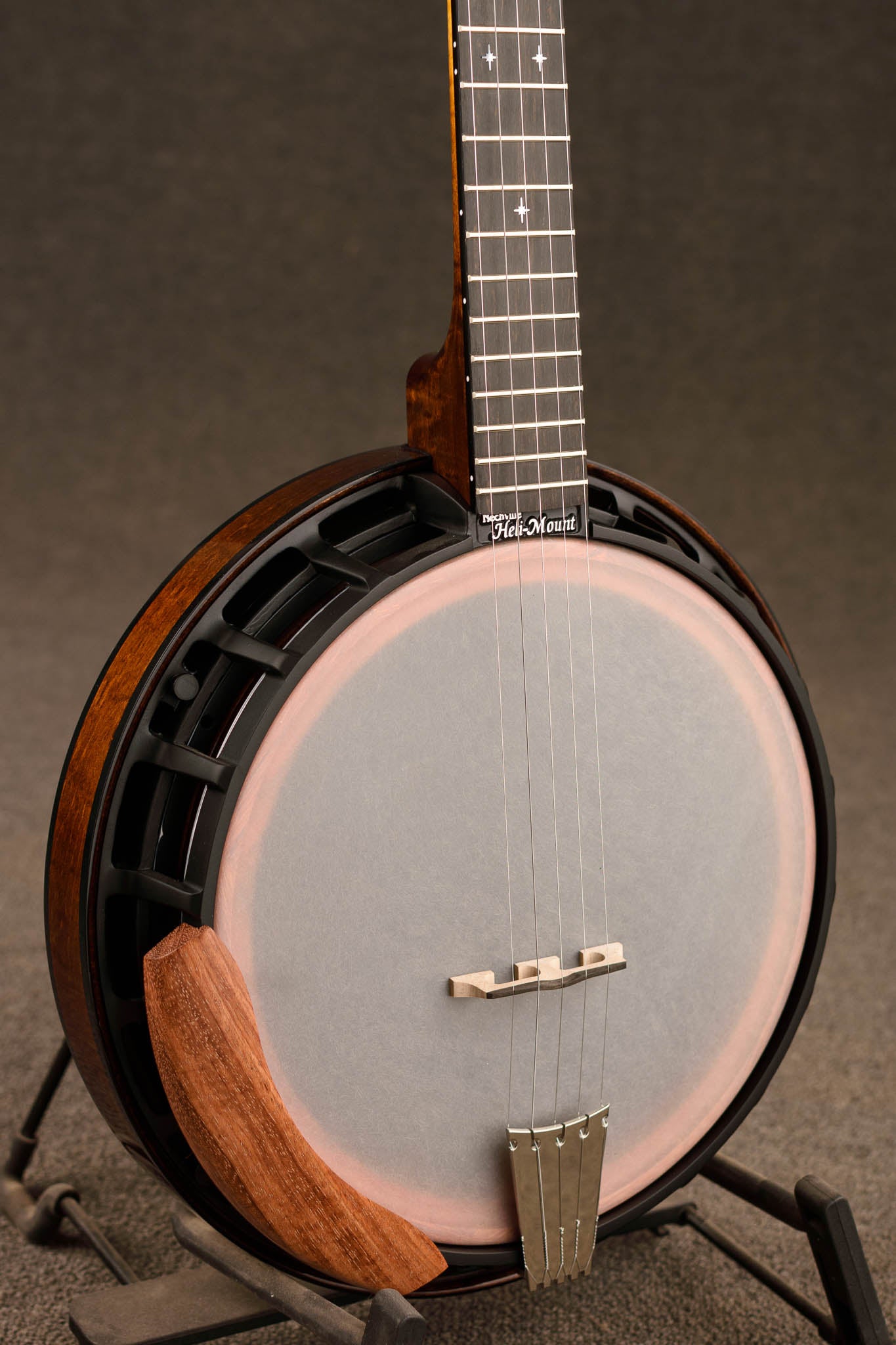 Nechville Custom Saturn Banjo with Honey Amber Finish