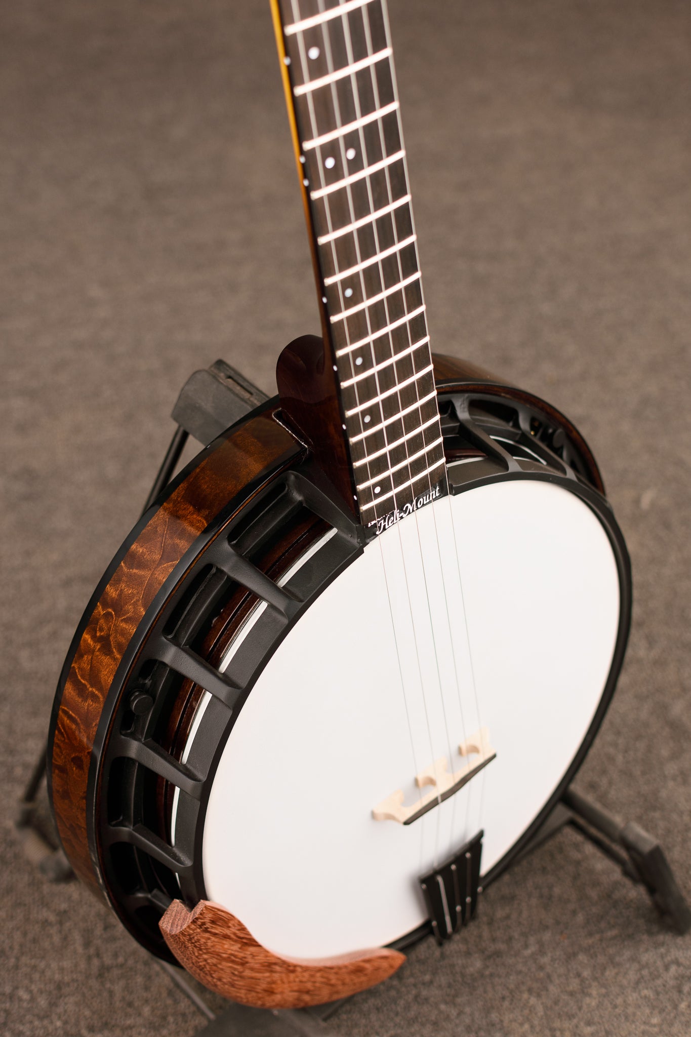 Nechville Curly Maple Phantom Banjo w/ Quilted Maple Resonator